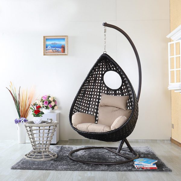 Manhattan - Modern Black Swing Chair